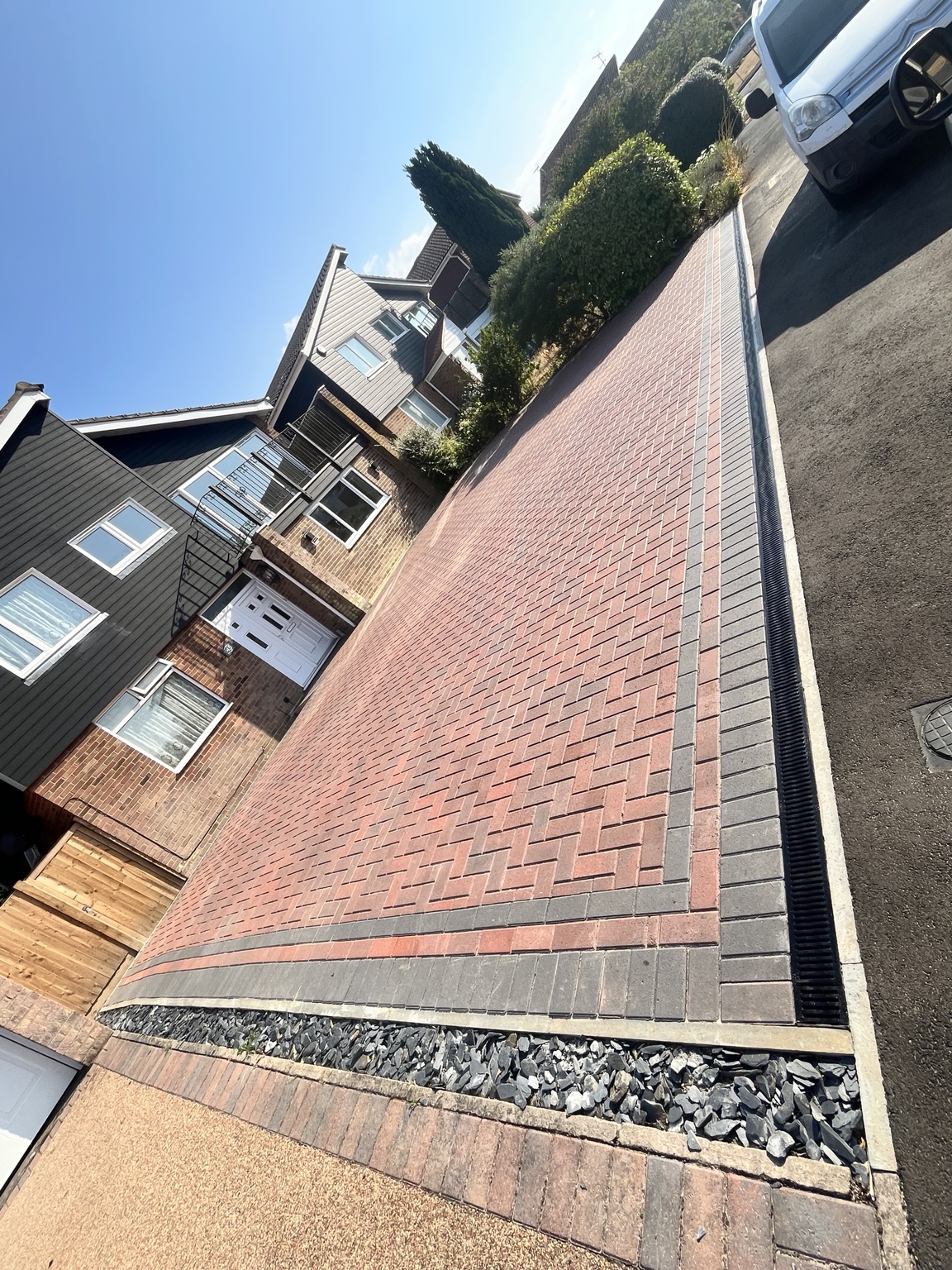 Block paved driveway