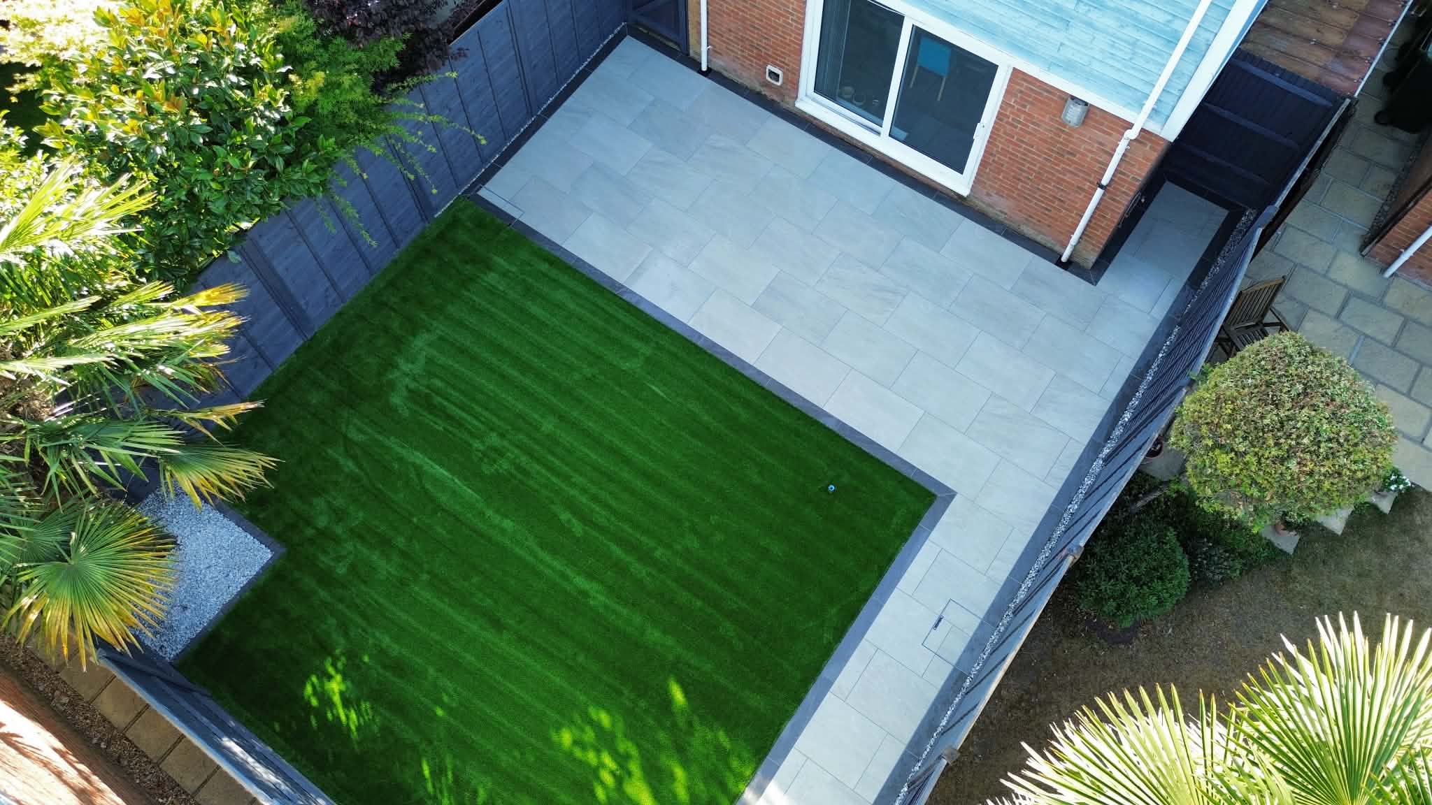 Porcelain patio